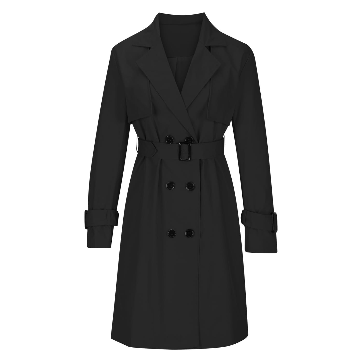 European And American Autumn Women’s Double Breasted Fashion Casual Trench Coat