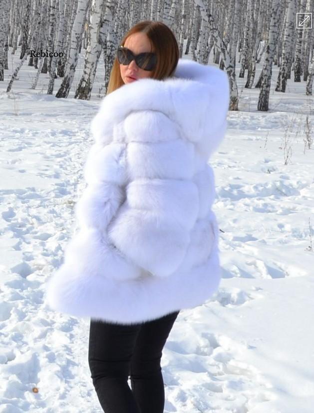 Women’s Minimalist Hooded Patchwork Fur Grass Jacket