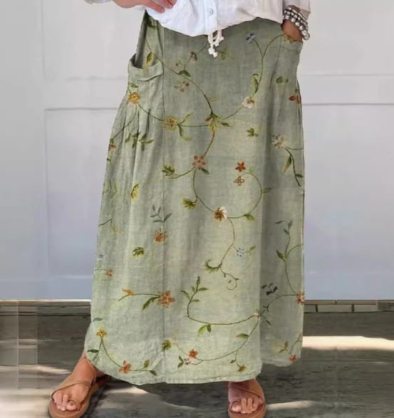 Women’s Vintage Printed Classical Floral Skirt
