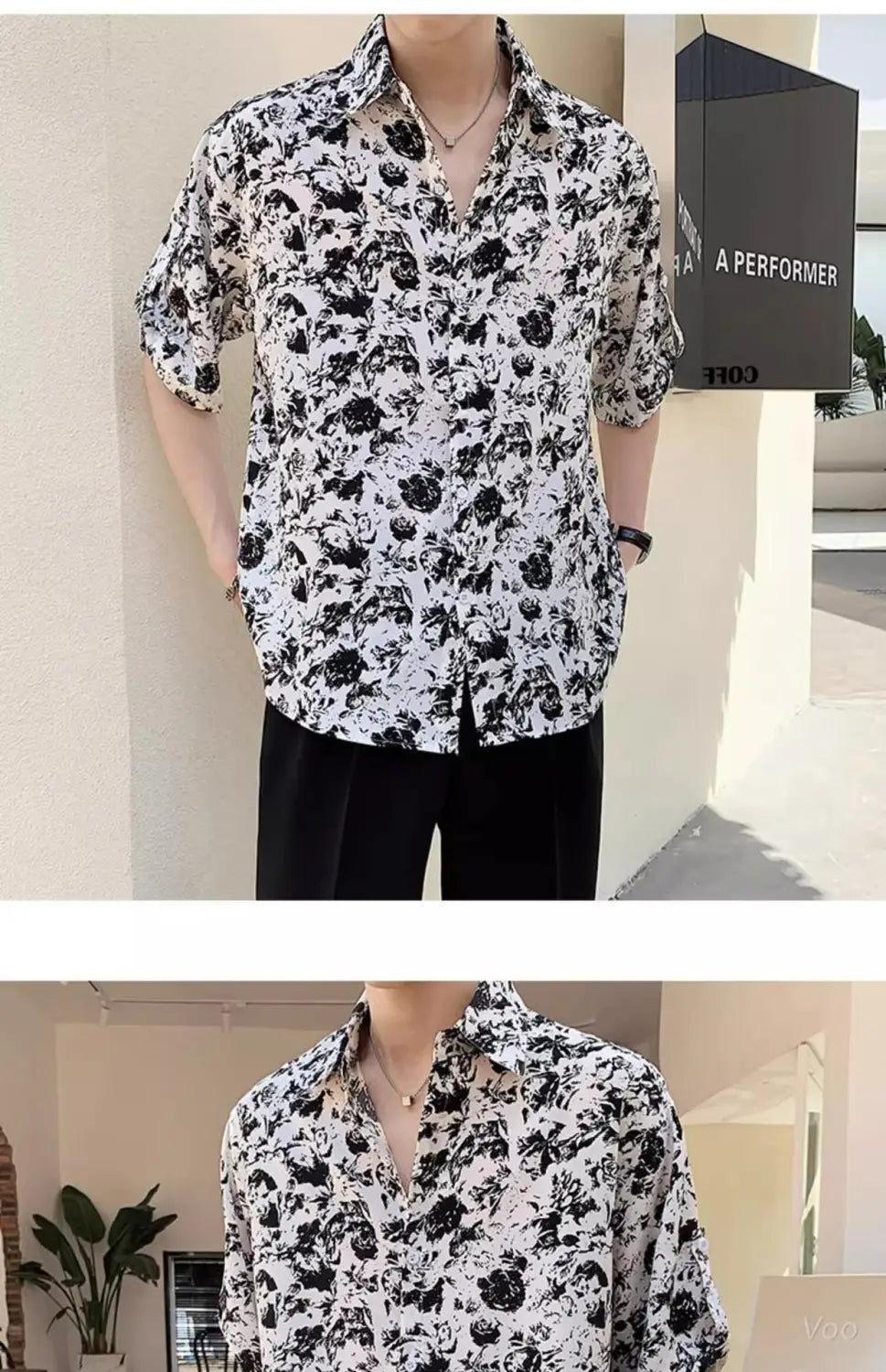 New Shirt Loose Outer Wear Heather Top Versatile Casual Men’s Short Sleeve