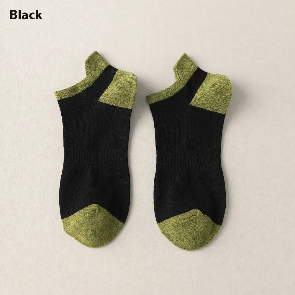 Combed Cotton Bottom Sweat-absorbing Deodorant Anti-ankle Socks Low-cut Men’s Retro Waist