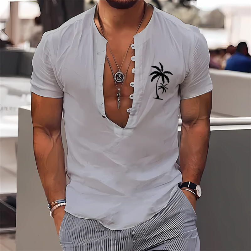 3D Digital Printing Men’s Clothing Summer Short Sleeve Shirt