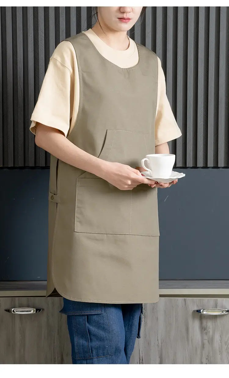 Coffee Shop Milk Tea Shop Hair Overclothes Vest