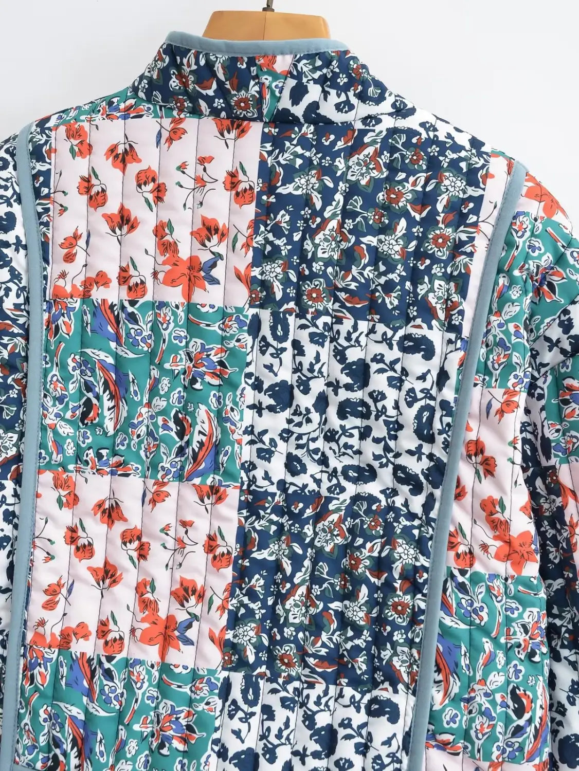 Women’s Fashionable Printed Loose Leisure Short Cotton-padded Coat