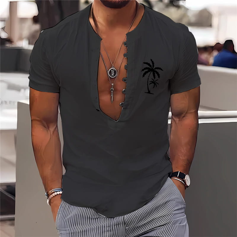 3D Digital Printing Men’s Clothing Summer Short Sleeve Shirt