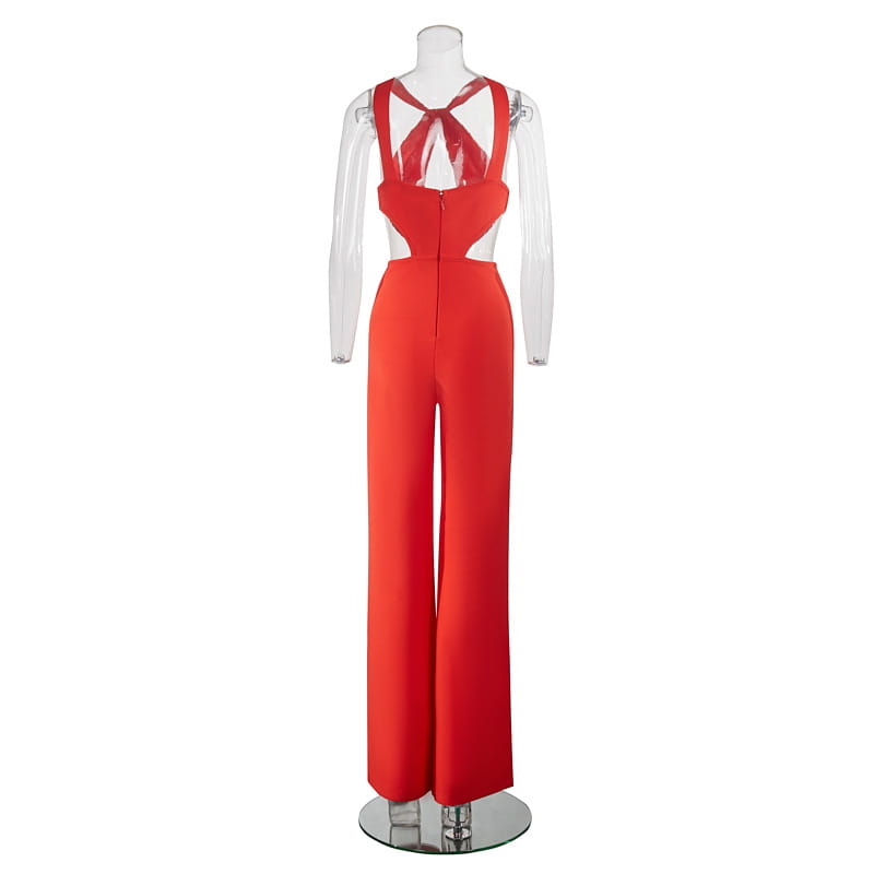 Banquet Party Bandage Jumpsuit Women’s High-grade Halter