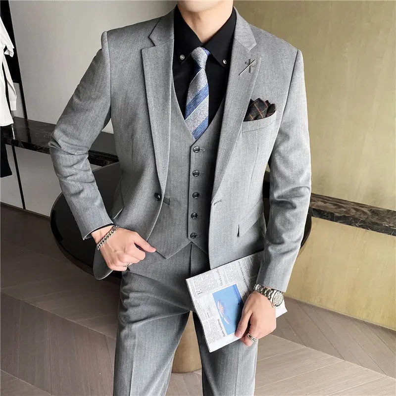 Men’s slim business handsome suit professional wear
