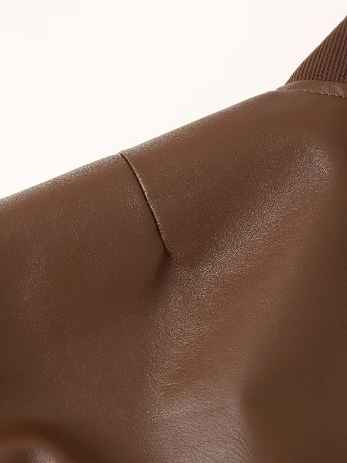 Short Jacket Fried Street Leather Clothing With Stand Collar Coat