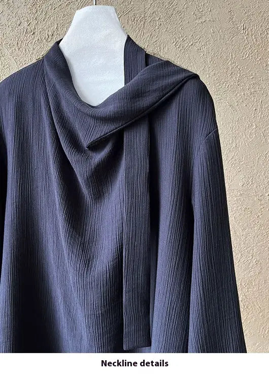 Retro Elegant Ribbon Texture Shirt For Women
