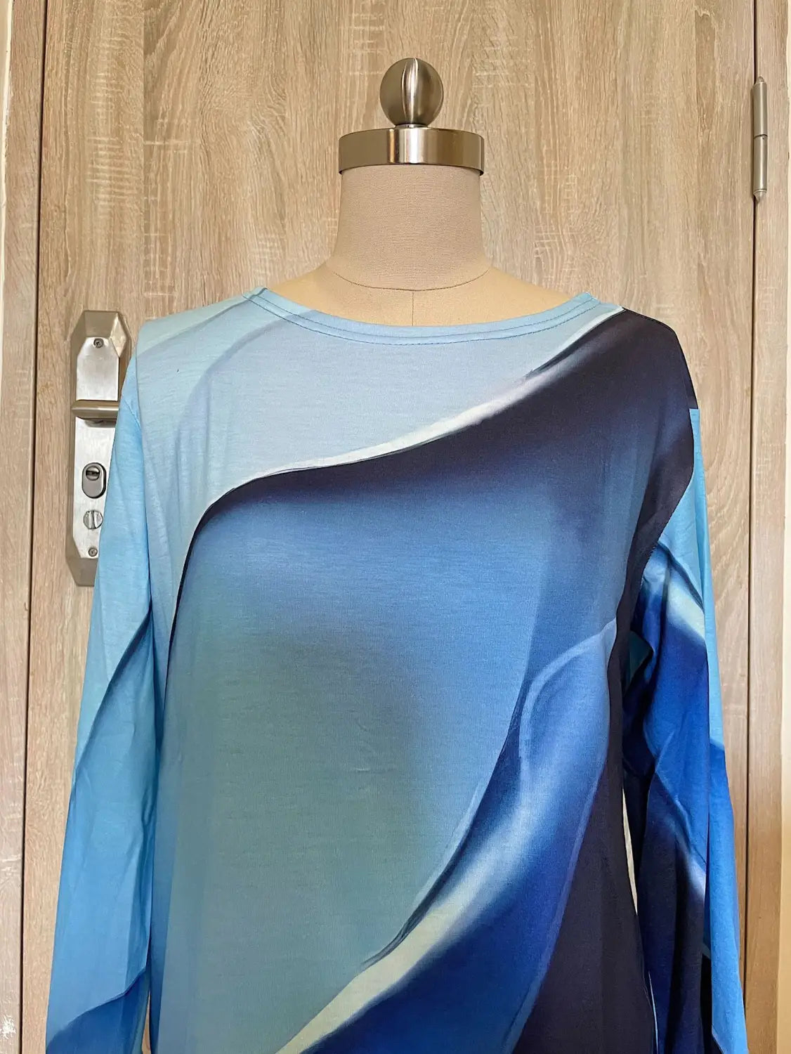 European And American Mature Elegant Contrast Color Women’s Top