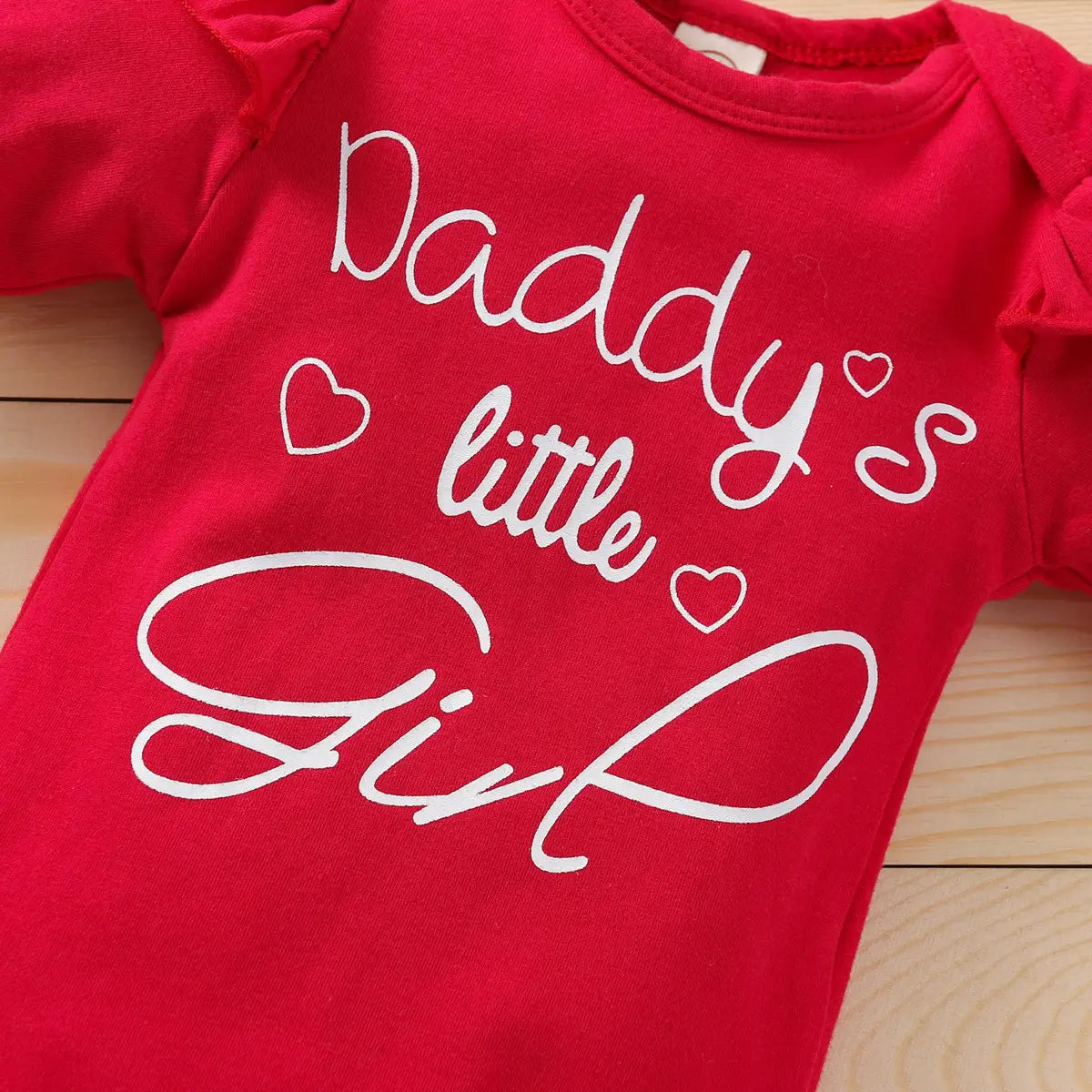 Autumn Girl’s Clothing Baby Girl Long-sleeved Alphabet Romper Suit