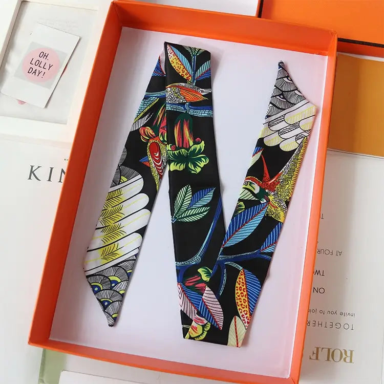 Ribbon Thin Narrow Bag Handle Scarves Decoration