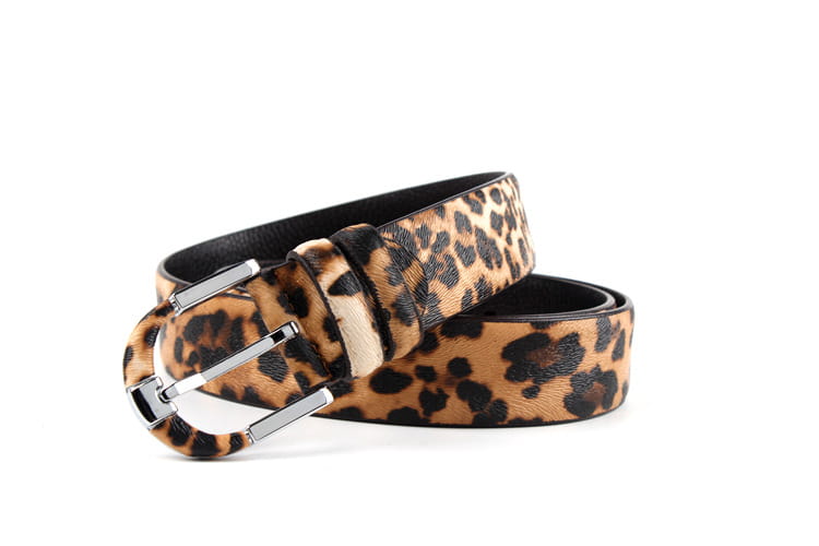 Women’s Leopard Leather Belt