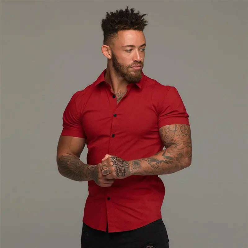 Muscle Men’s Fitness Shirt Short Sleeve