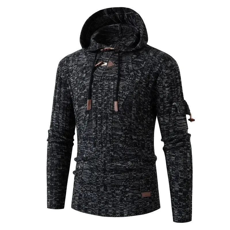 Horn Button Slim Fit Men’s Sweater