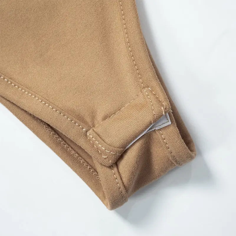 Women’s Solid Color Casual Round Neck Long Sleeve Slim Fit Jumpsuit