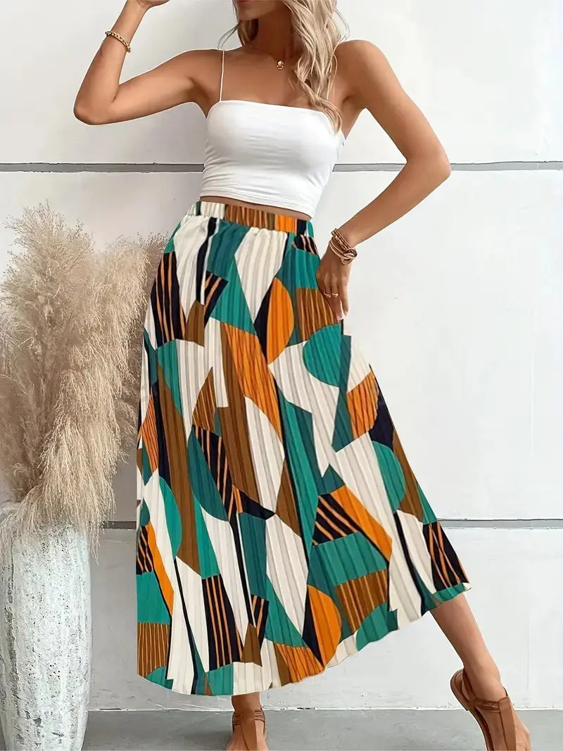 Women’s Fashion Casual Printing Skirt