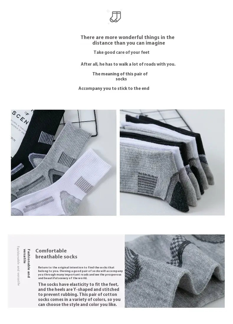 Stripe Sports Long Socks Sweat-absorbent Comfortable And Breathable