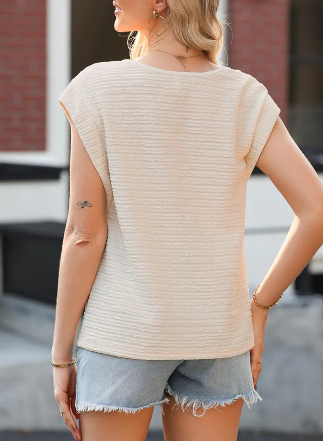 Women’s Diagonal Collar Fashion Casual Short Sleeve Fashion T-shirt