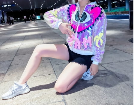 Colorful Sequined Jacket Costume