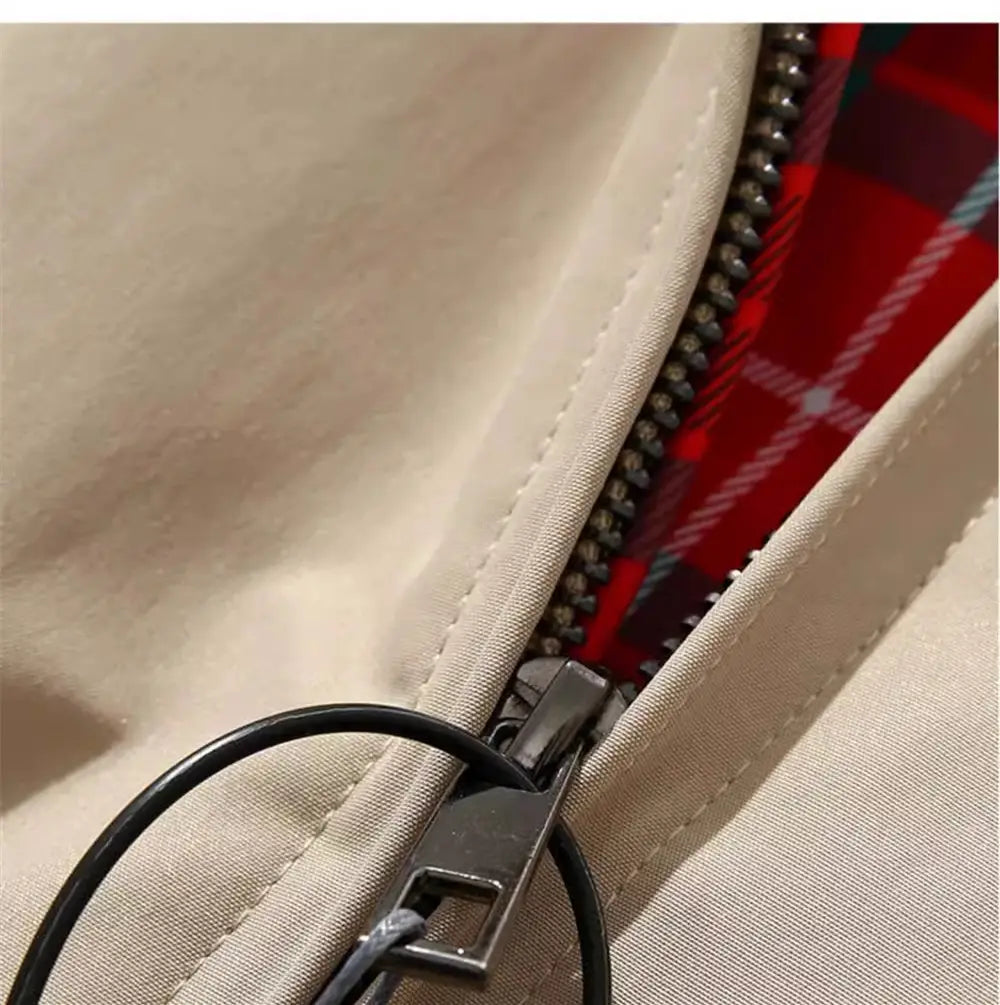 American Retro Tough Guy Flight Jacket Stand Collar Coat For Men