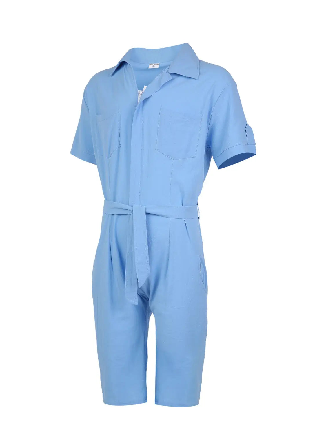 Casual Sports Jumpsuit Suit Men’s Loose Short Sleeve T-shirt Shorts Set Suit