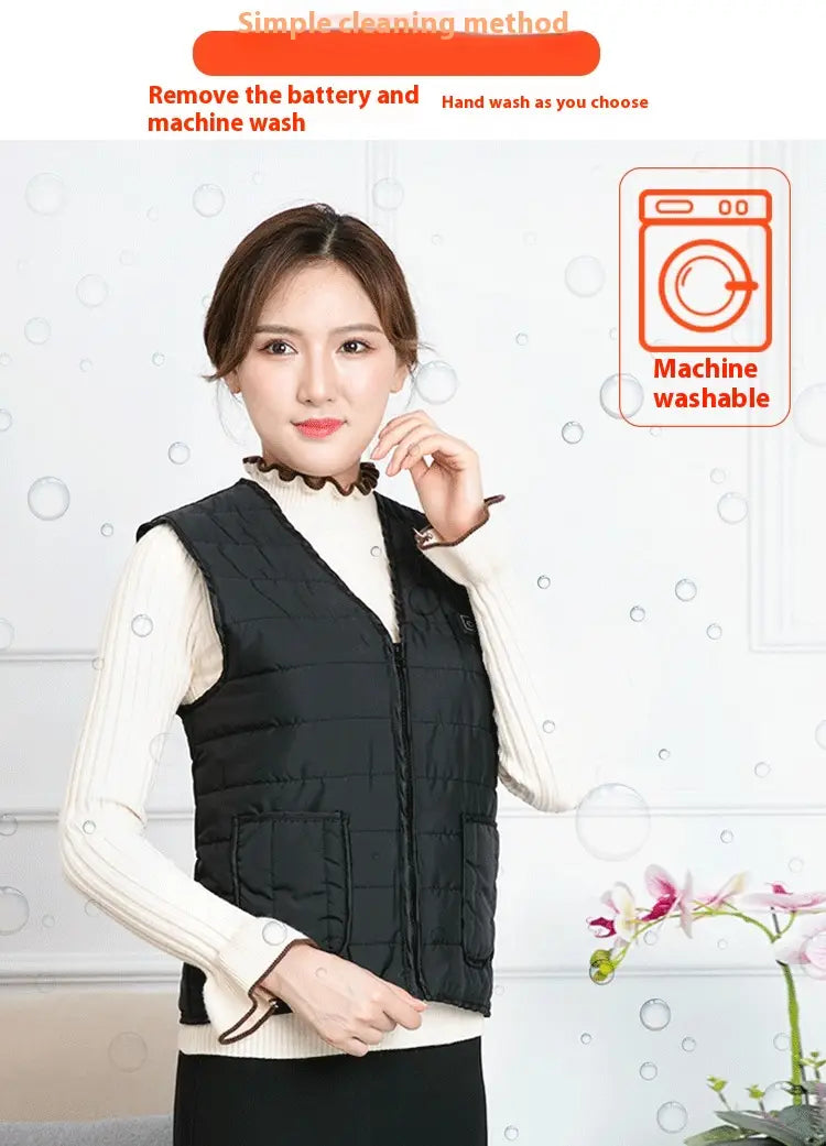 Heating Vest Three-gear Electric Heating Temperature Control Warm Men And Women