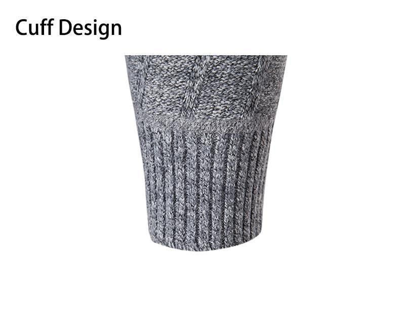 Men’s Half Zipped Stand Collar Pullover Fleece Sweater