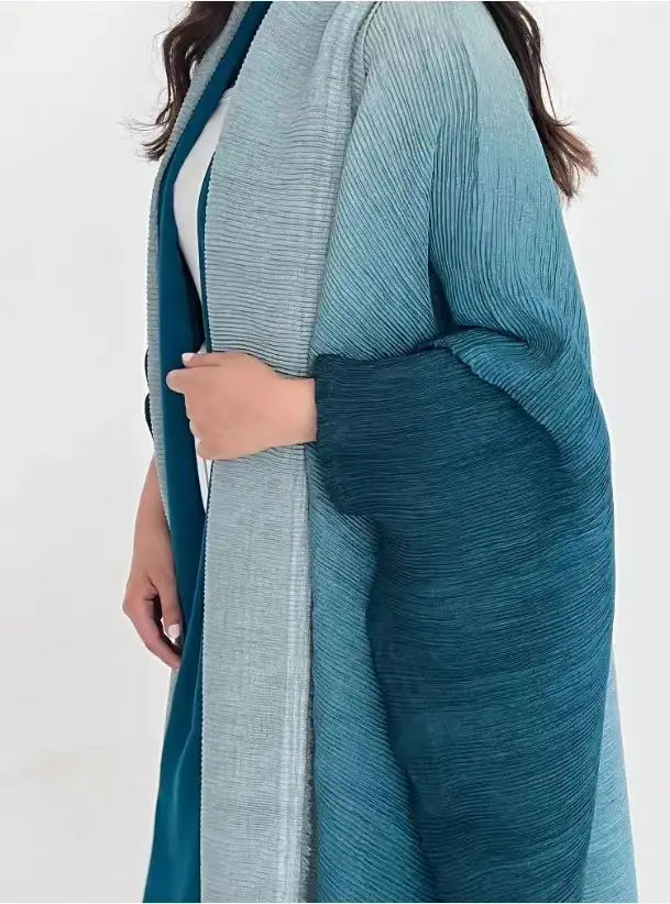 Sanzhai Shoulder Cloak Coat Pleated Loose Plus Size Scarf