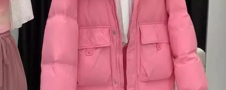 Women’s Cotton-padded Mid-length Thickened Hooded Jacket