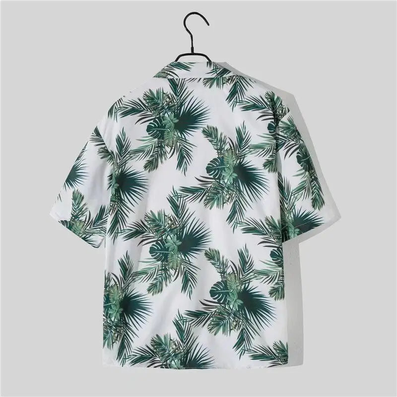 Men’s Shorts Shirt Trendy Summer Loose Casual Two-piece Suit