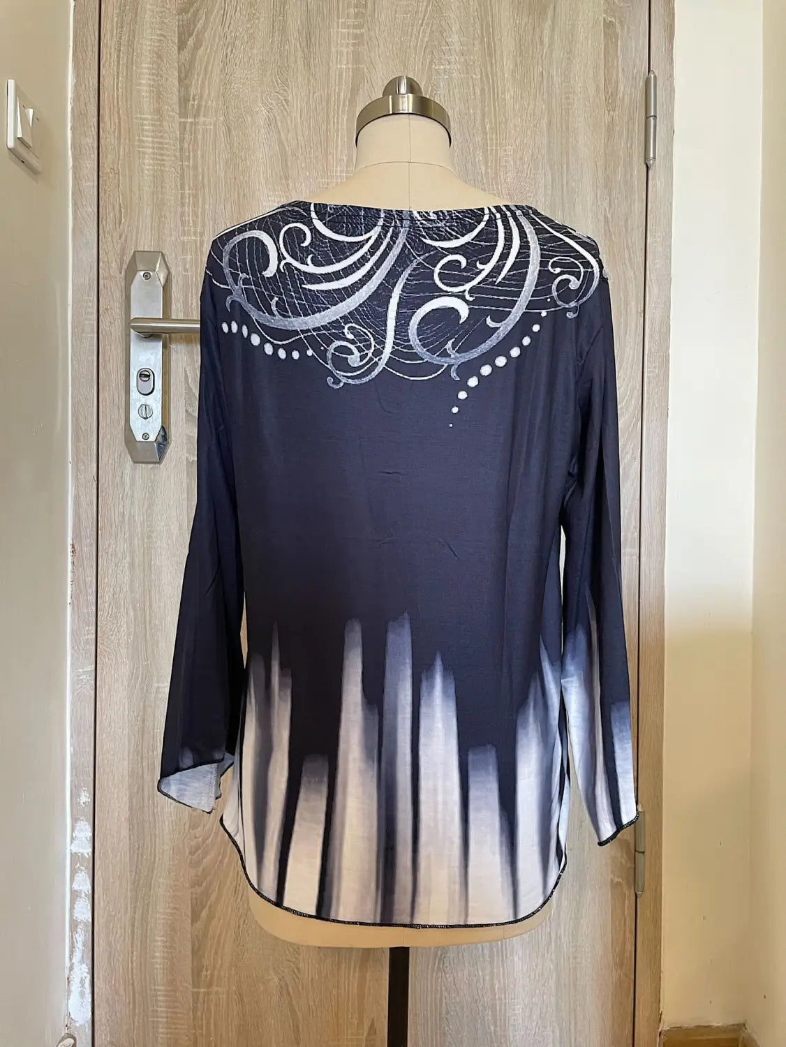 European And American Mature Elegant Contrast Color Women’s Top