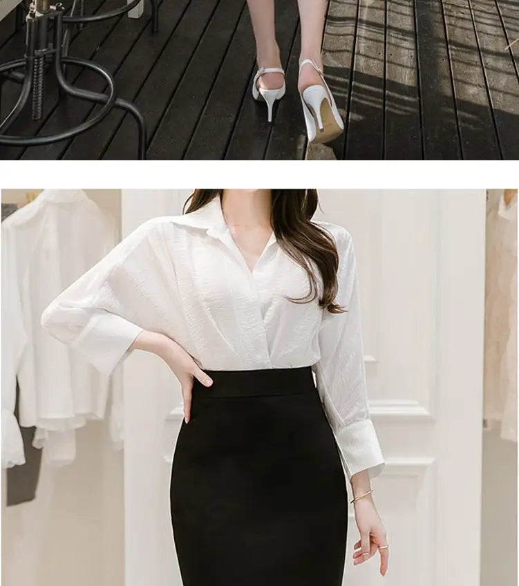 All-match Commute High Waist Slimming Office Lady Skirt