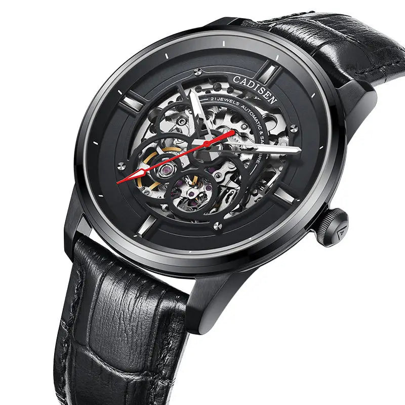Luminous Sapphire Luxury Stainless Steel Timepiece