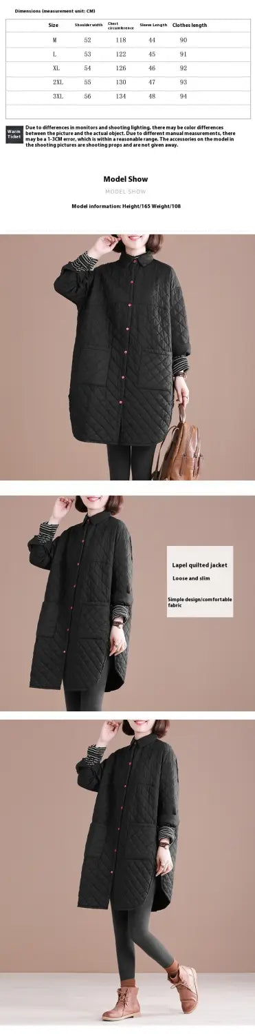 Artistic Cotton Padded Thickened Cotton-padded Coat