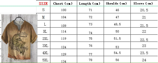 Short-sleeved Shirt 3D Printed Slub Casual Loose Pullover