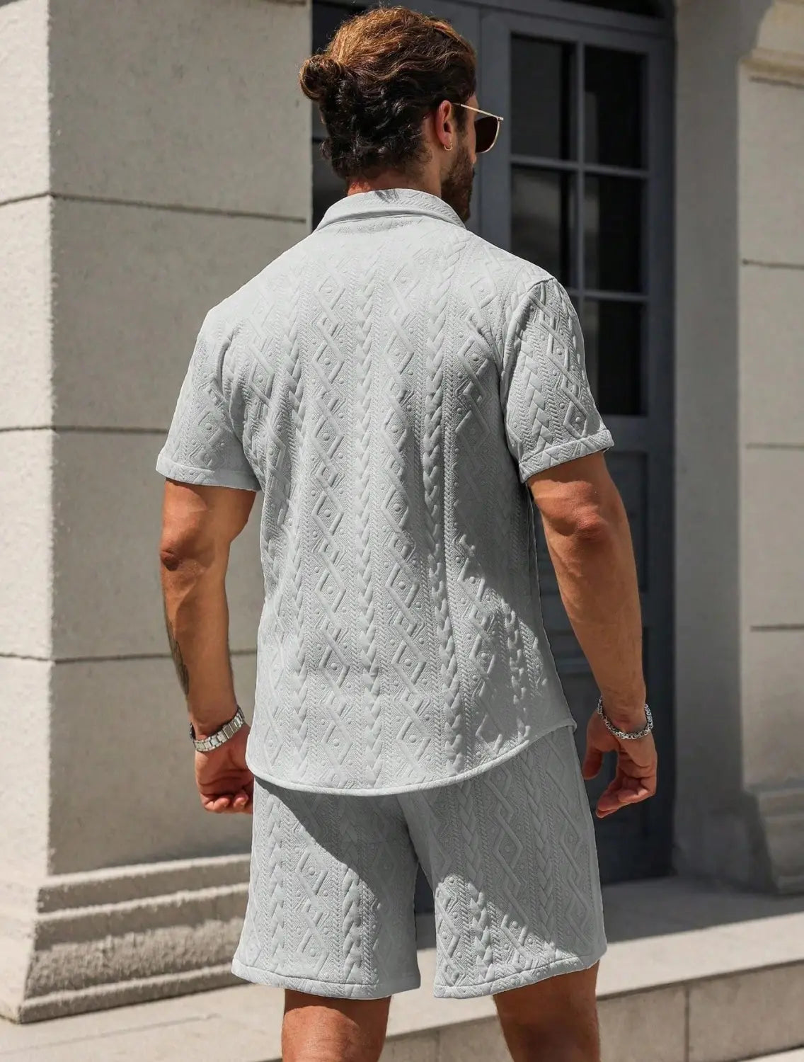 Men’s Shirt Casual Loose Short Sleeves Shorts