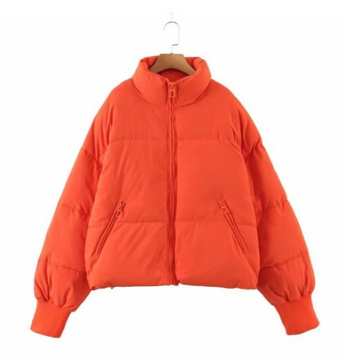 Women’s Urban Leisure Versatile Stand Collar Puffer Jacket Coat