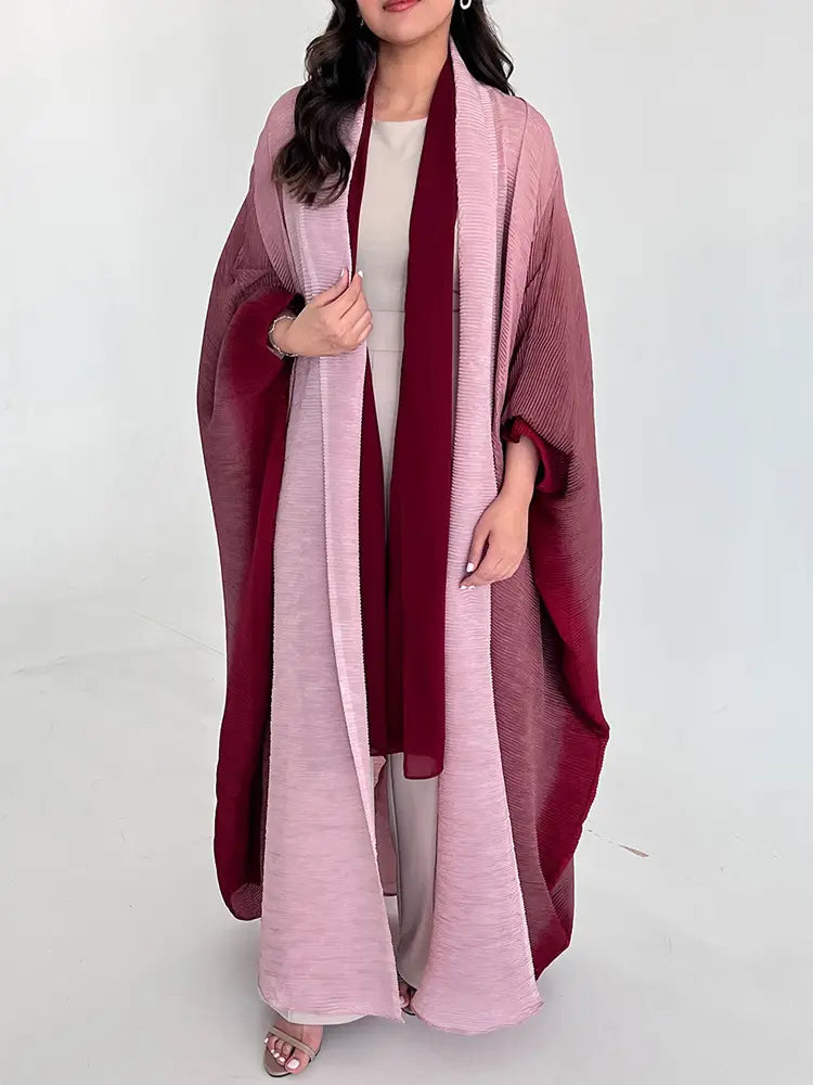 Sanzhai Shoulder Cloak Coat Pleated Loose Plus Size Scarf