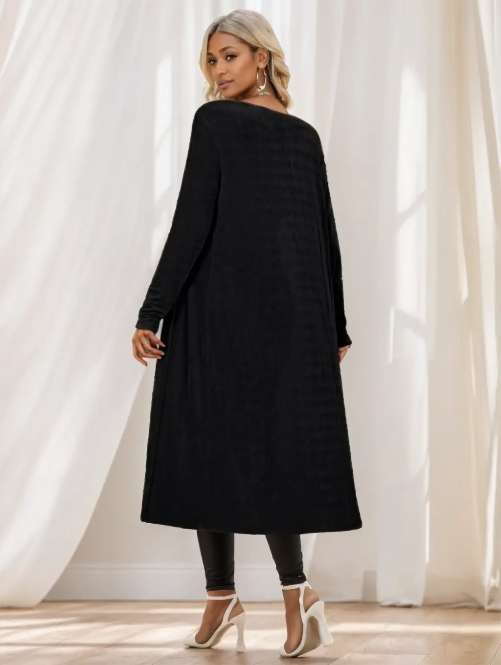 Women’s Longline Knitted Cardigan Jacket