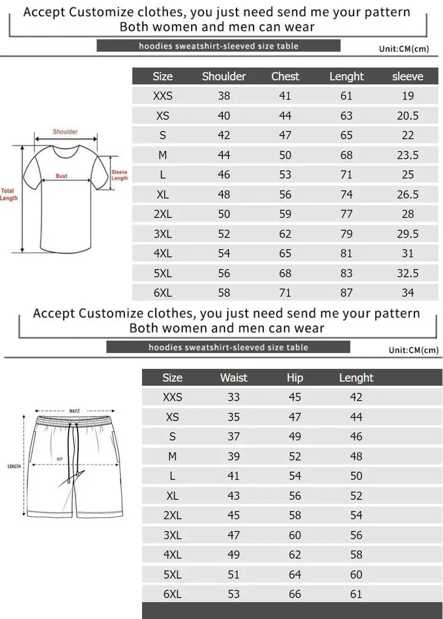Men’s Casual T-shirt Shorts Two-piece Printed Sportswear
