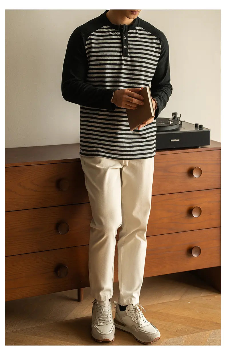 Men’s Spring Leisure Loose Bottoming Shirt Men