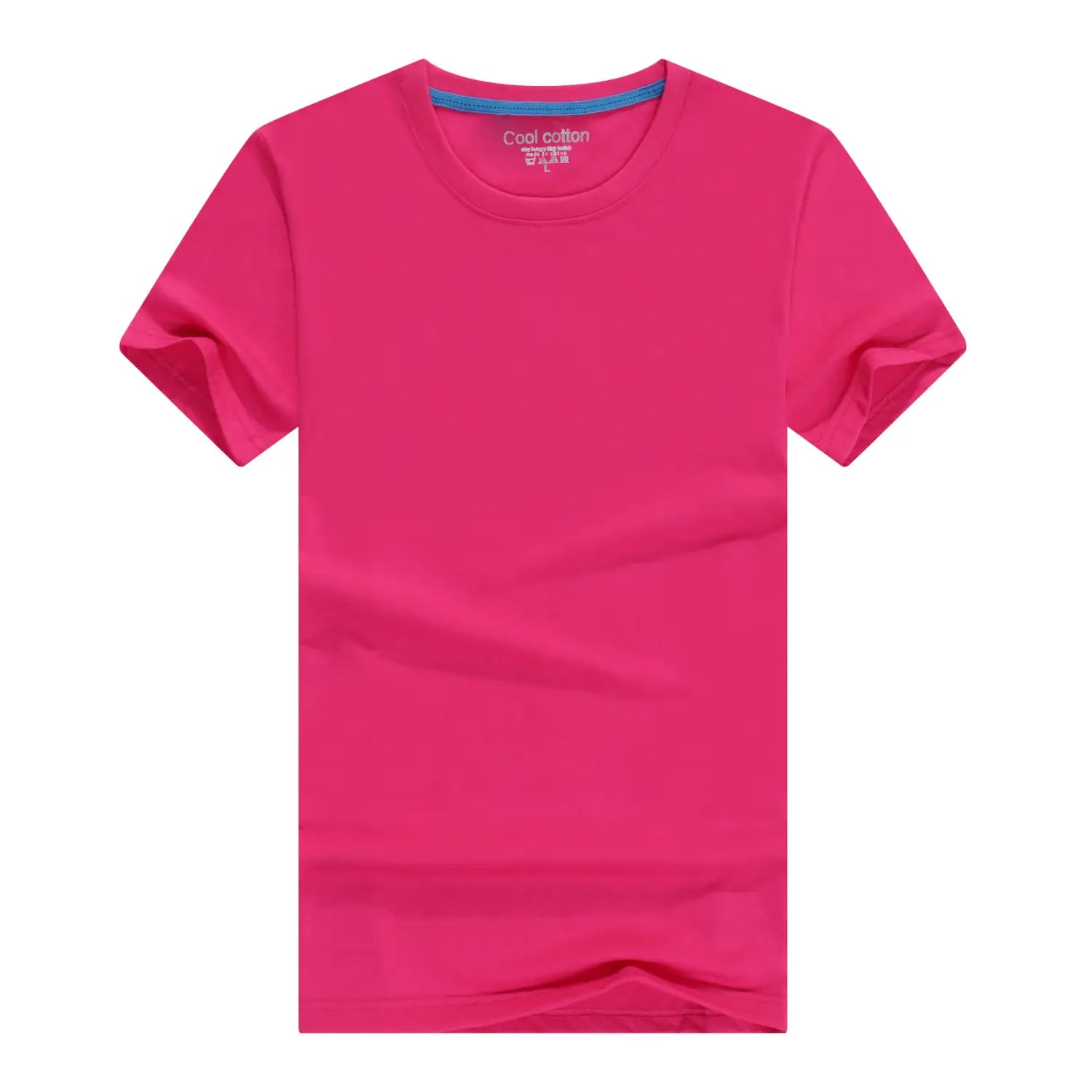 Men’s And Women’s Same Summer Pure Cotton Round Neck T-shirt