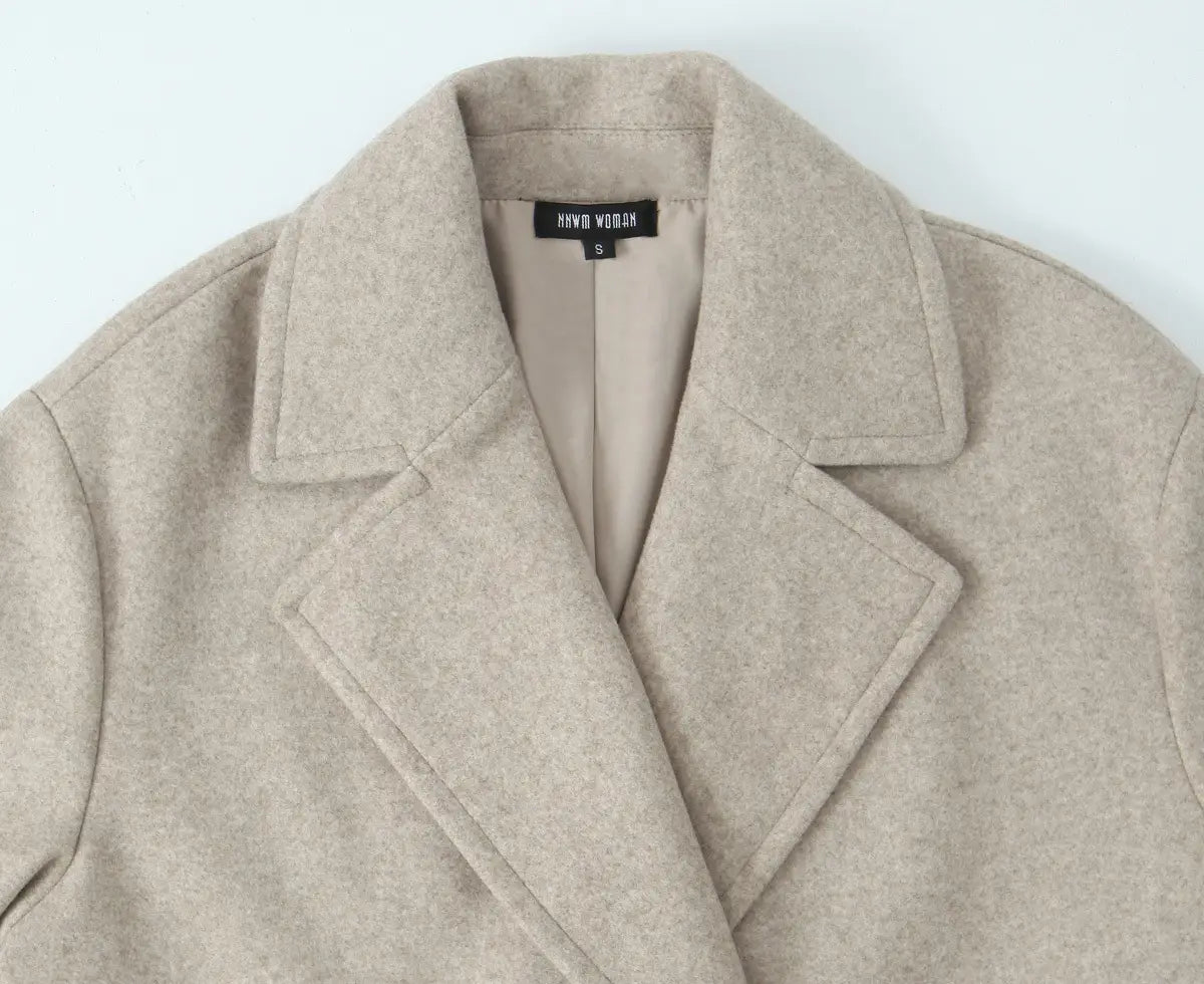 Fashion Simple Loose Soft Long-cut Coat