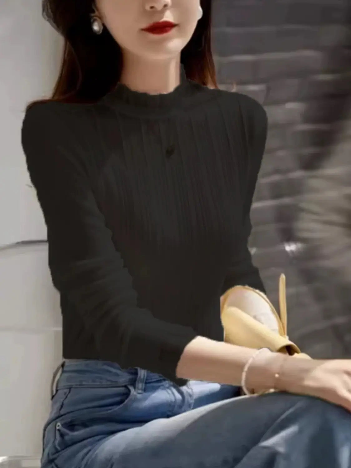 French Chic Small Top Lace Bottoming Shirt For Women