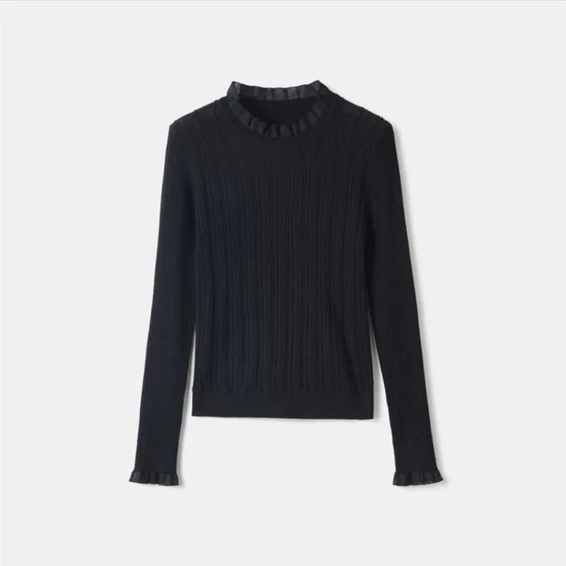 French Chic Small Top Lace Bottoming Shirt For Women