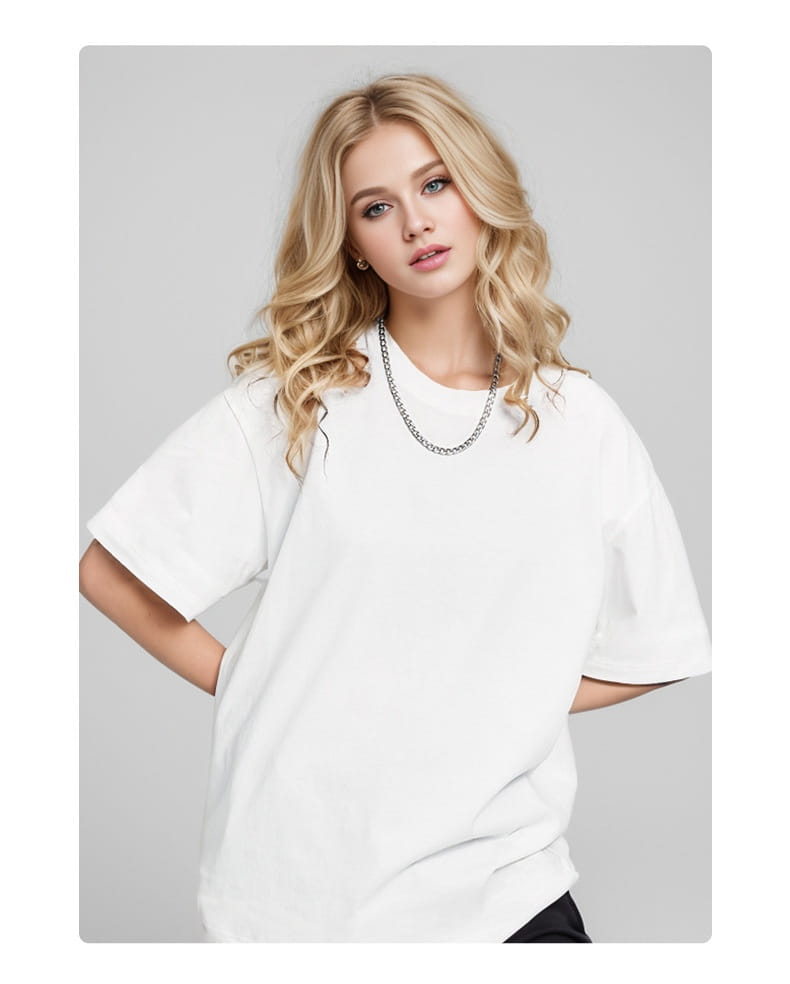 Cotton American Style High-end Half Sleeve T-shirt