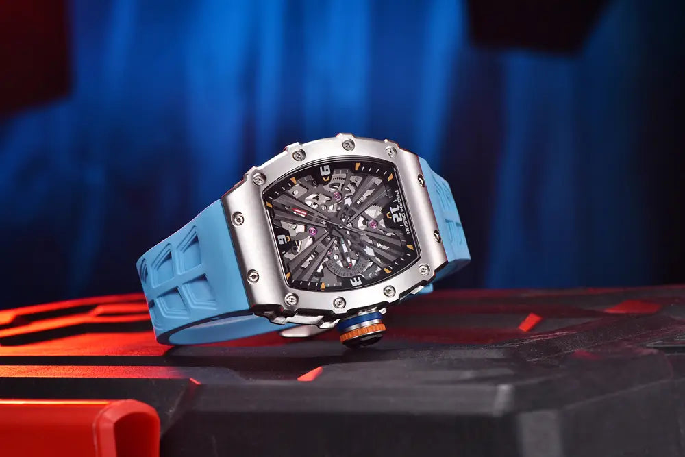 Sapphire Hollow Movement Watch Luxury Clothing