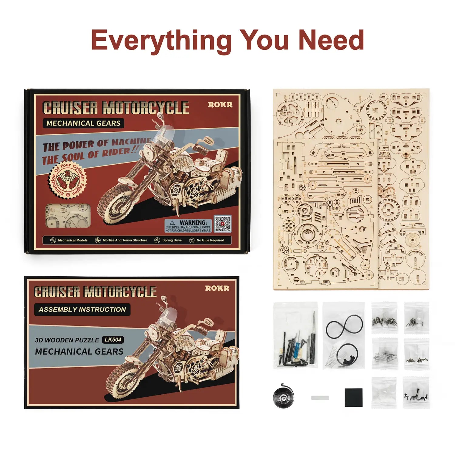 420 Piece Building Block Kit For DIY Wooden Models For Children