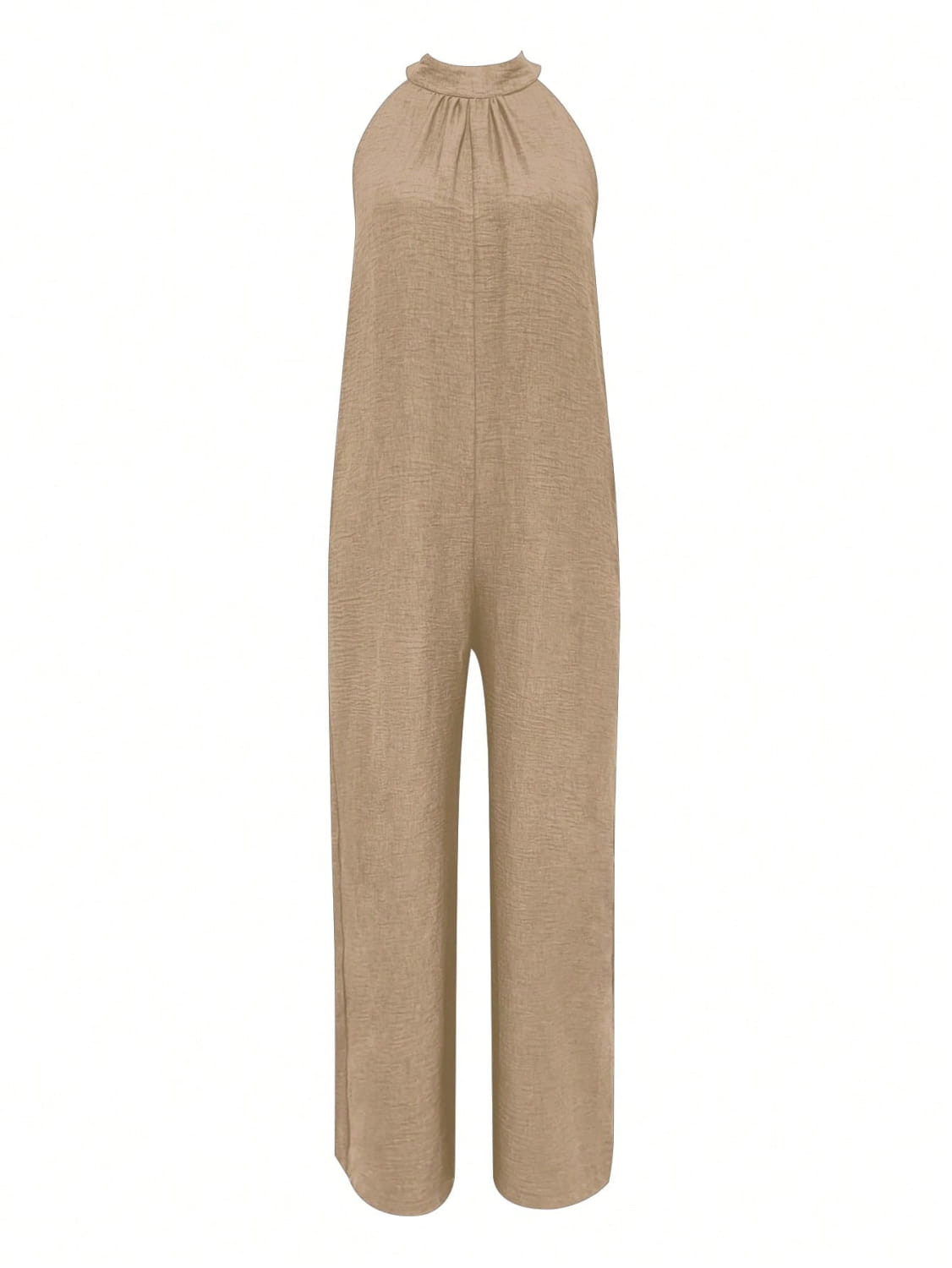 Sleeveless Halter Ruffled Young Women’s Jumpsuit